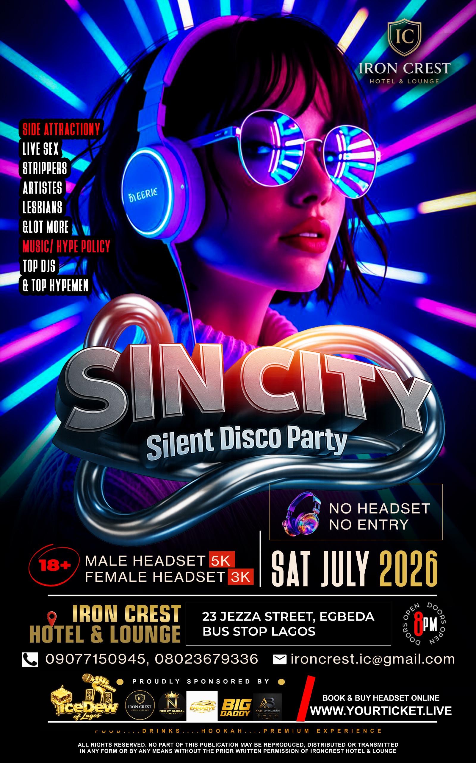 SIN CITY SILENT DISCO PARTY